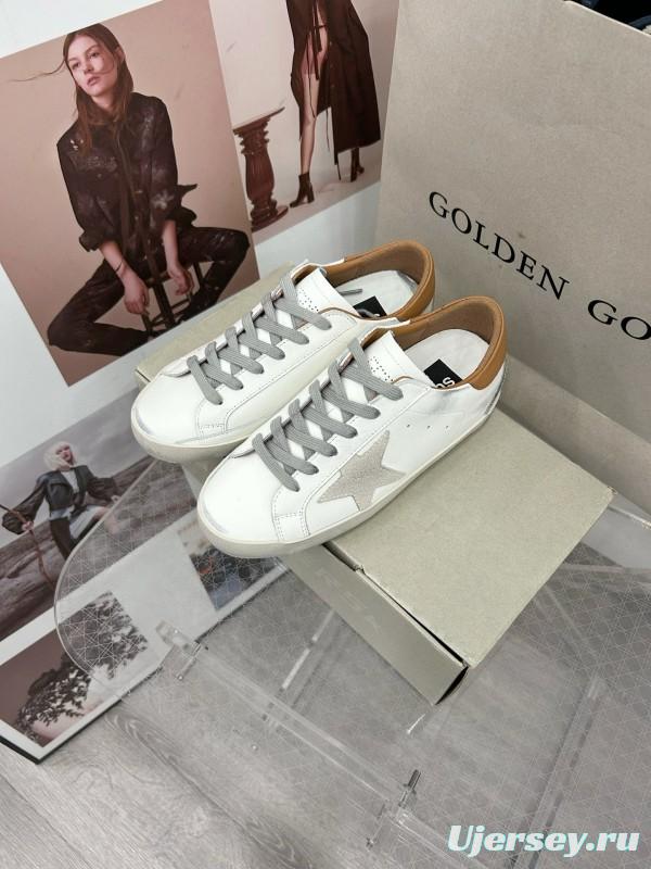 2025 Unisex GGDB White Brown Leather Sneaker MJ00260