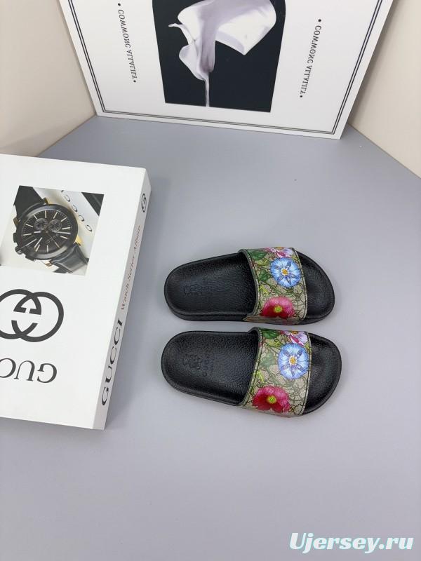 2025 Slippers Gucci Multicolor Canvas Slippers