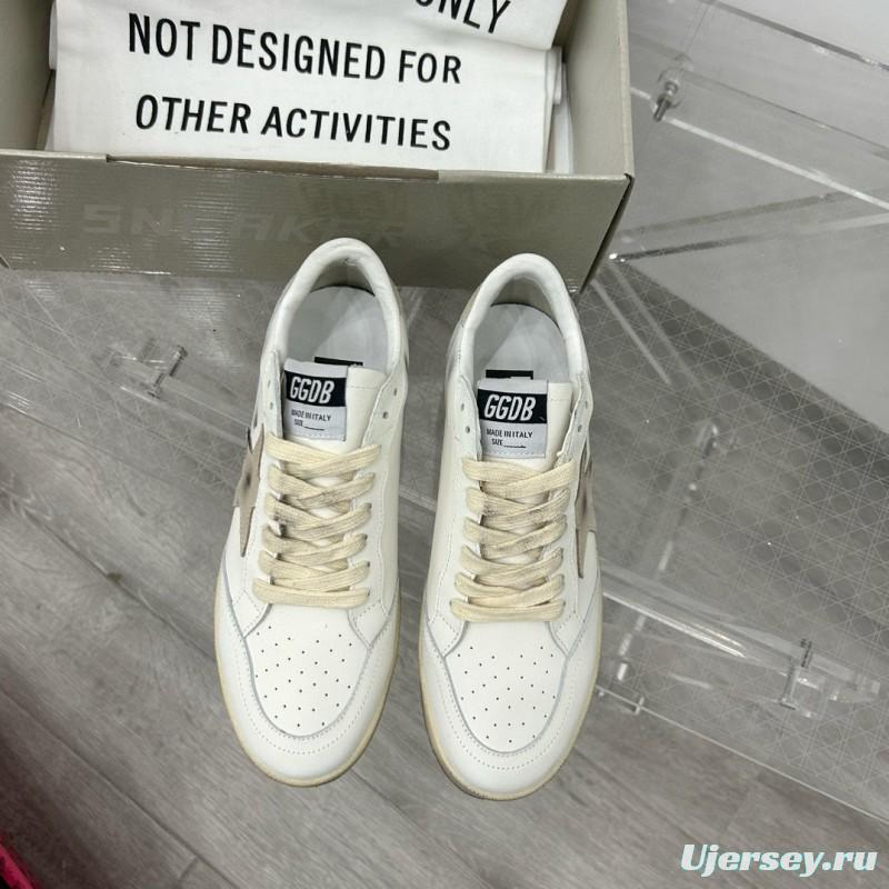 2024 Unisex GGDB White Grey Leather Sneakers MJ00260