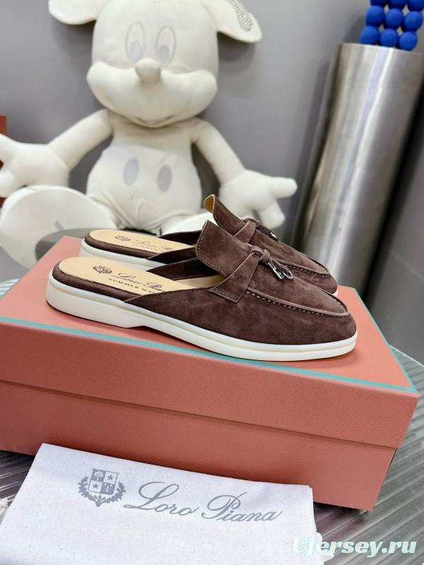 2024 Slippers LP Brown Suede Loafers