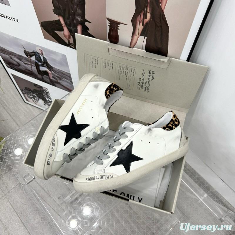 2025 Women GGDB White Black Leather Sneakers LY00360