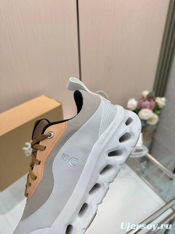 2025 Unisex Loewe White Army Green Orange Blue Black Polyester Mesh Running Shoes Collaboration KFY00300