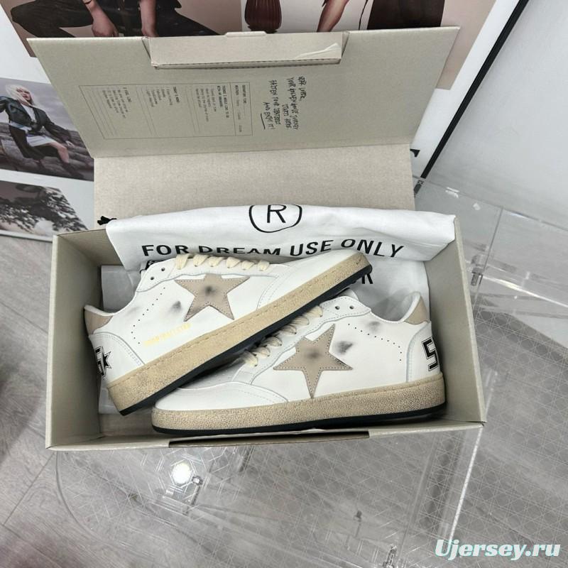 2024 Unisex GGDB White Grey Leather Sneakers MJ00260