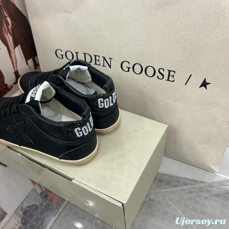 2024 Unisex GGDB Black Leather High Top Sneakers MJ00300