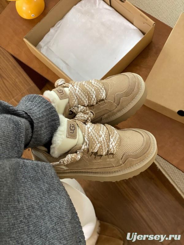 2024 Women UGG Beige Suede Textile Casual Shoes MJ00290