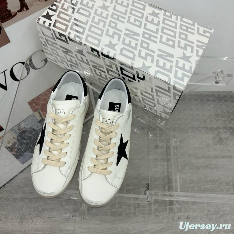 2025 Women GGDB White Black Leather Sneakers