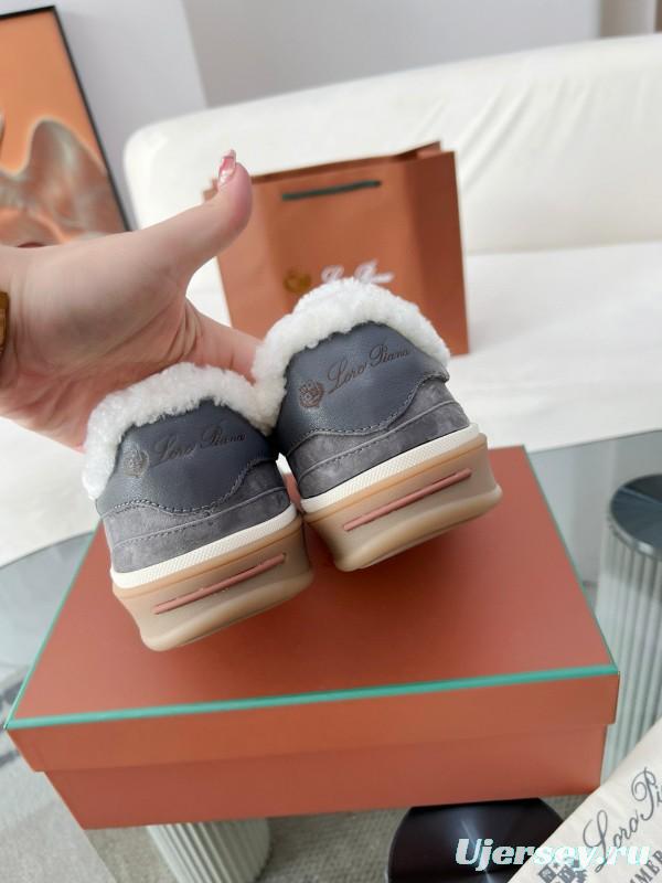 2024 Unisex Le Parmentier Grey Suede Rubber Low Top Sneakers MJ00350