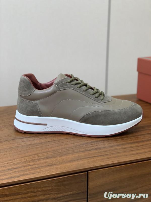 2025 Unisex LP Khaki Brown Suede Leather Sneakers LY
