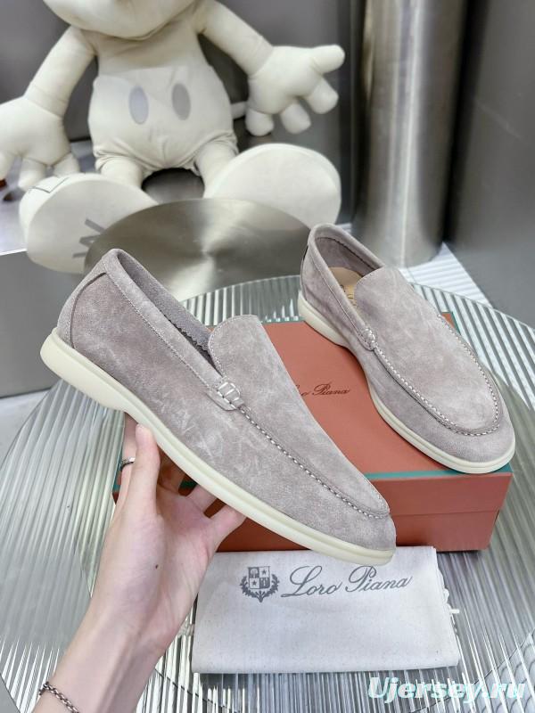 2024 Unisex Le Parmentier Beige Suede Loafers MJ00270