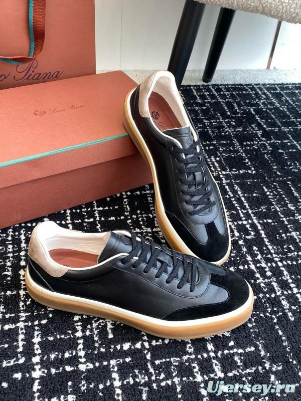2024 Men Le Parmentier black suede leather casual sneakers MJ00320