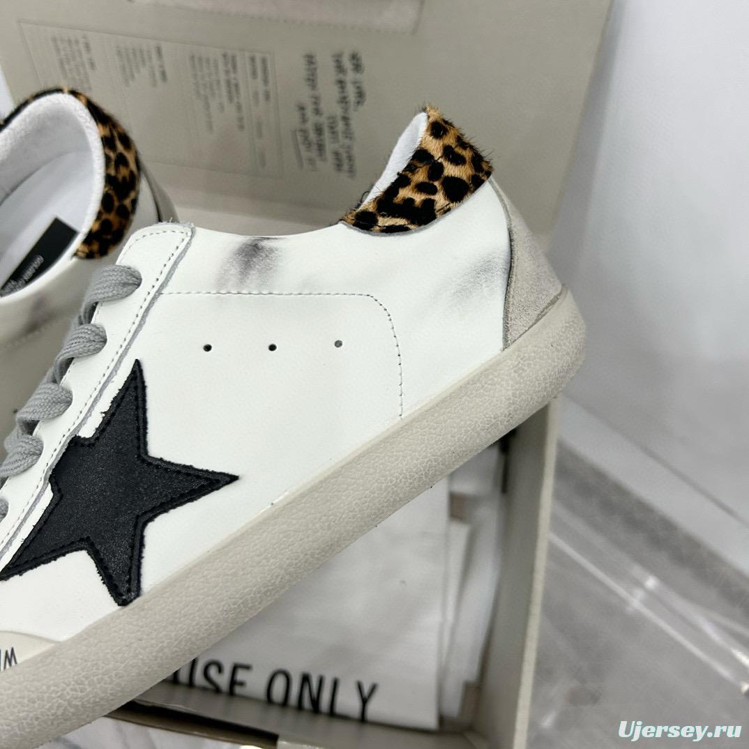 2025 Women GGDB White Black Leather Sneakers LY00360