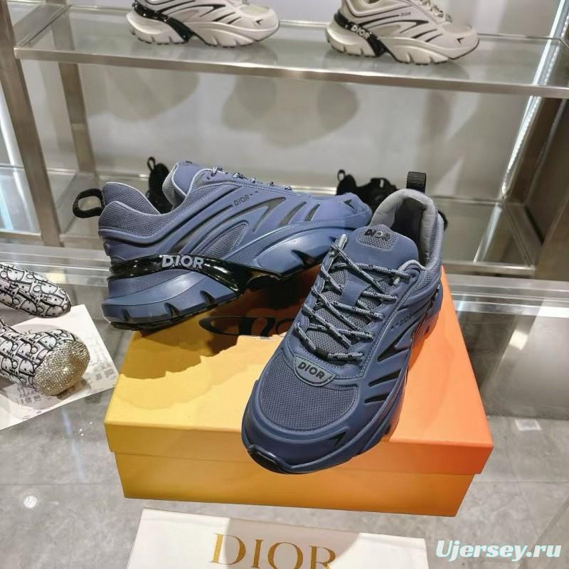2024 Unisex Dior Blue Mesh Sneakers MJ00360