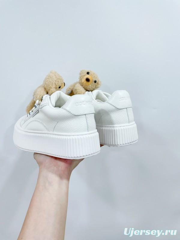 2025 Women 13DE MARZO White Leather Sneakers Plush Toy KFY00300