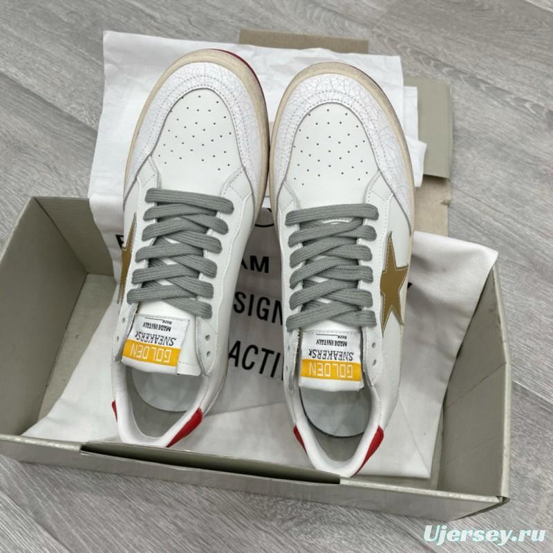 2024 Unisex GGDB White Red Beige Leather Sneakers MJ00260