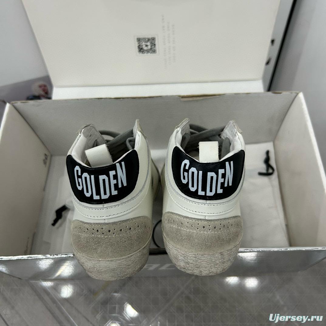 2024 Unisex GGDB White Black Leather Suede High Top Sneakers MJ00300