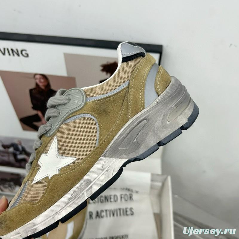 2024 Unisex GGDB Green Grey White Suede Mesh Sneakers