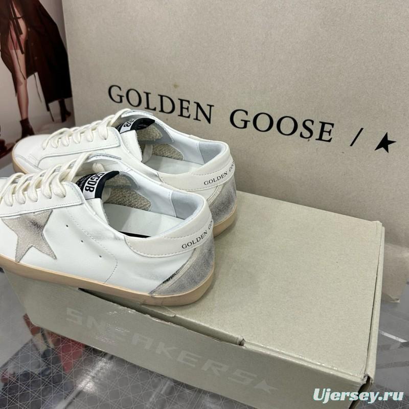 2025 Women GGDB White Grey Leather Sneakers MJ00260