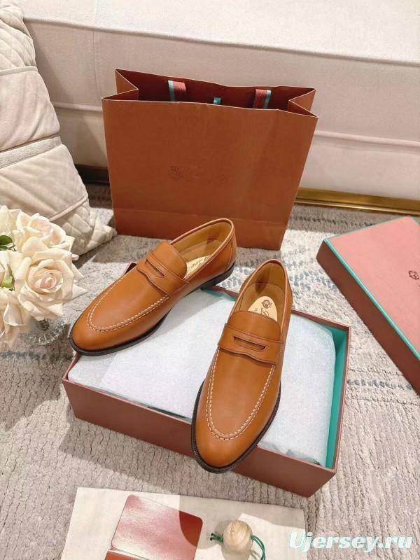 2025 Women LP Brown Leather Loafer LY00340
