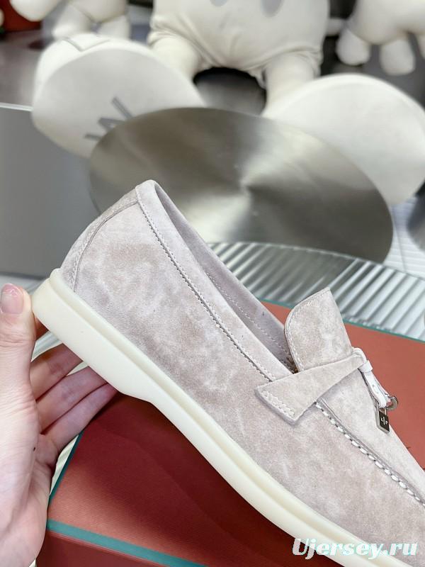 2024 Unisex Le Parmentier Beige Suede Loafers