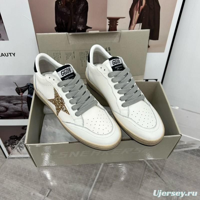 2024 Unisex GGDB White Gold Leather Sneakers MJ00260