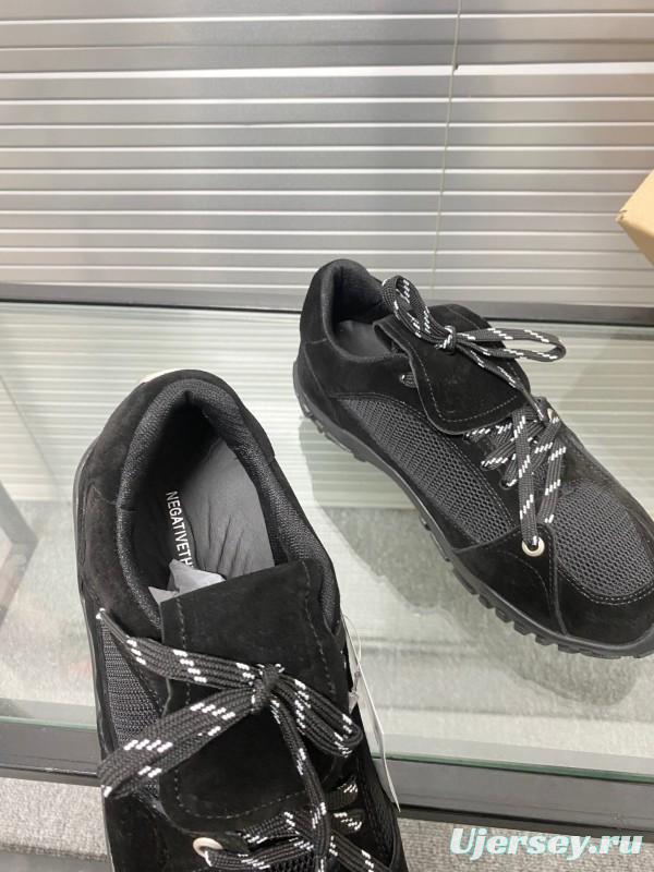 2025 Unisex Puma Black Mesh Leather Sneakers KFY00280