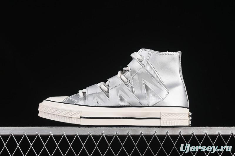 Converse Chuck 1970s Future Silver High-Top Casual Sneakers - A15187C