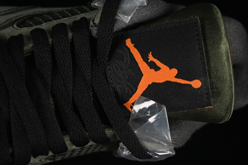 Nike Air Jordan 4 Retro OG Undefeated Collaboration Olive Green Suede - IB1519-200