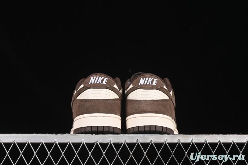 Nike SB Dunk Low White Mocha Low-Top Casual Skate Shoes - FQ8249-104