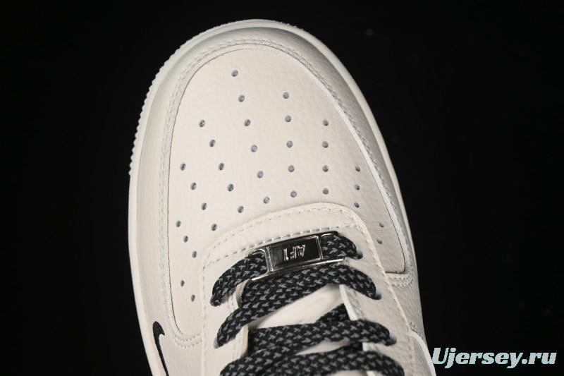 Nike Air Force 1 '07 Low Just Do It Gray Blue Denim Casual Sneakers - CS5288-012