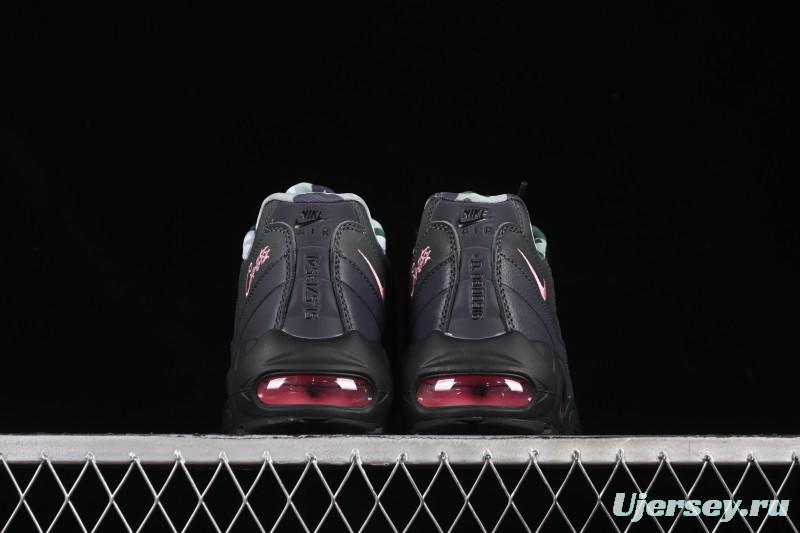 Nike Air Max 95 Retro Cushioned Running Shoes with Air-Sole Unit - FB2709-001