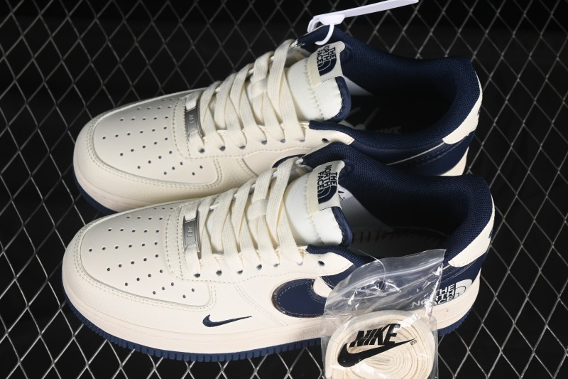 Nike Air Force 1'07 Low North Face Collaboration Dark Blue Sole Casual Sneakers - ZH2598-318