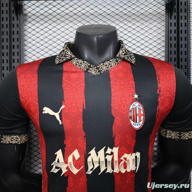 Player Version 25/26 AC Milan Redesigned Home Jersey