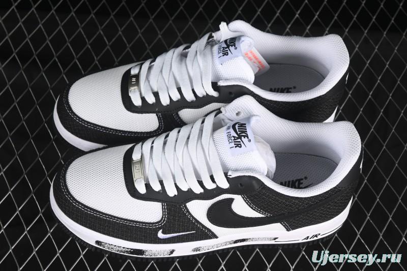 Nike Air Force 1'07 Low Custom Denim Swoosh Casual Sneakers - ZH0316-091