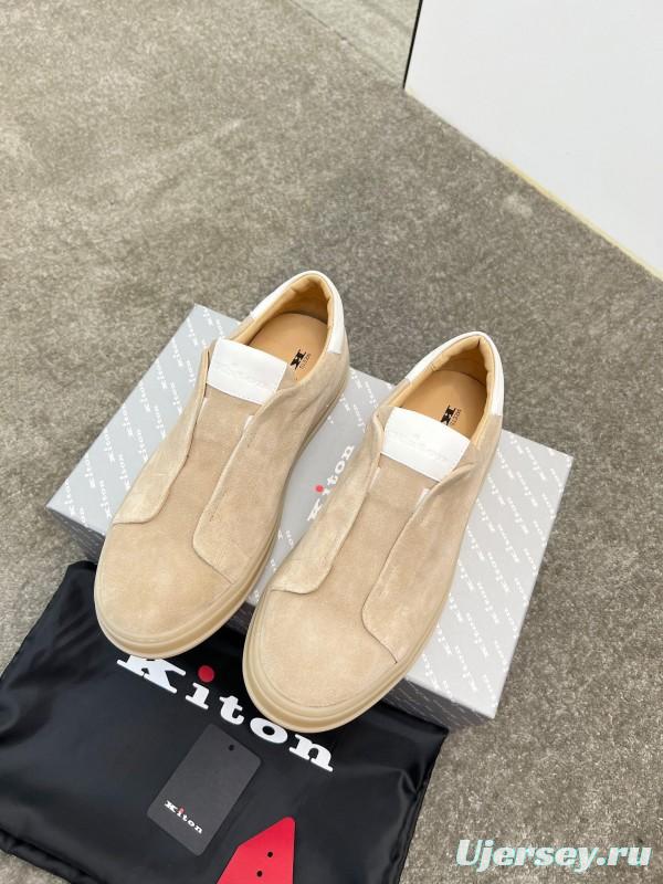 Kiton Men's Four Seasons Classic Casual Slip-On Loafer - AS00320