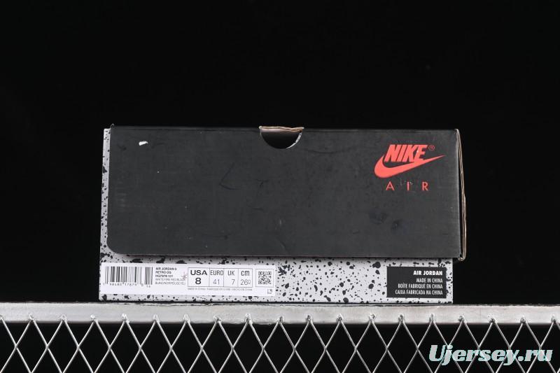 Nike Air Jordan 5 Retro Fire Red Black Tongue Basketball Shoes - HQ7978-101