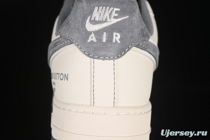 Nike Air Force 1 '07 Low LV Collaboration Light Gray Small Double Hook Casual Sneakers - YX5066-350