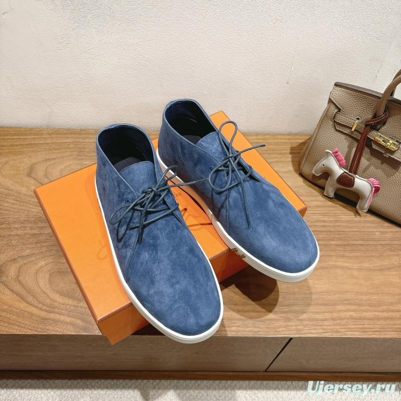 2025 Unisex H Blue Suede Boots AS00380