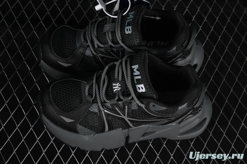 New York Yankees MLB Dome Runner Thick Sole Hollow Out Height Increasing Casual Running Shoes - 3ARND015N50BKS