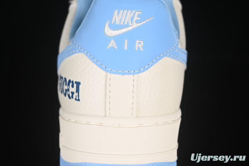 Nike Air Force 1 '07 Low Gucci Collaboration Ice Blue Low-Top Casual Sneakers - DF0188-067