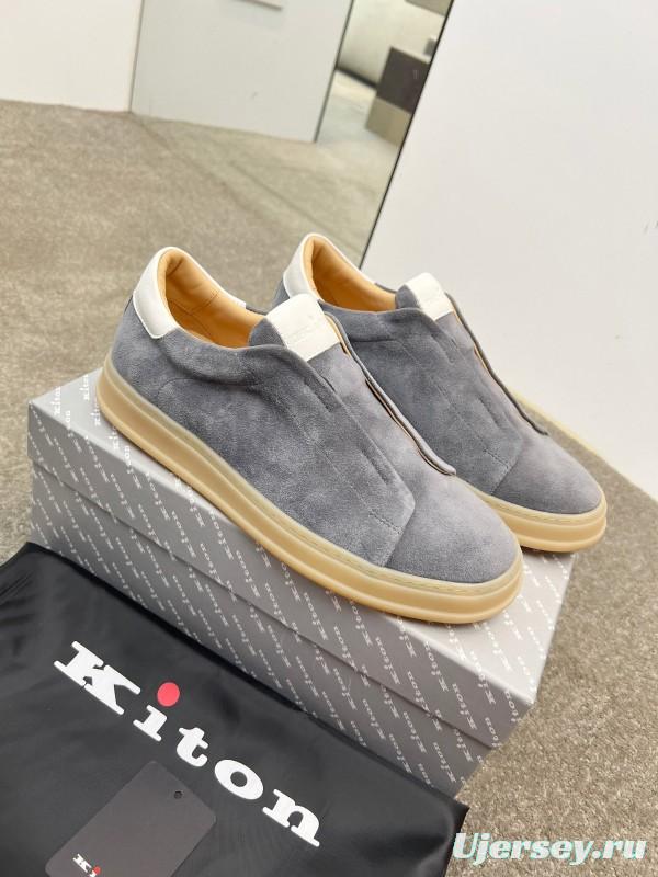 Kiton Men's Four Seasons Classic Casual Slip-On Loafer - AS00320