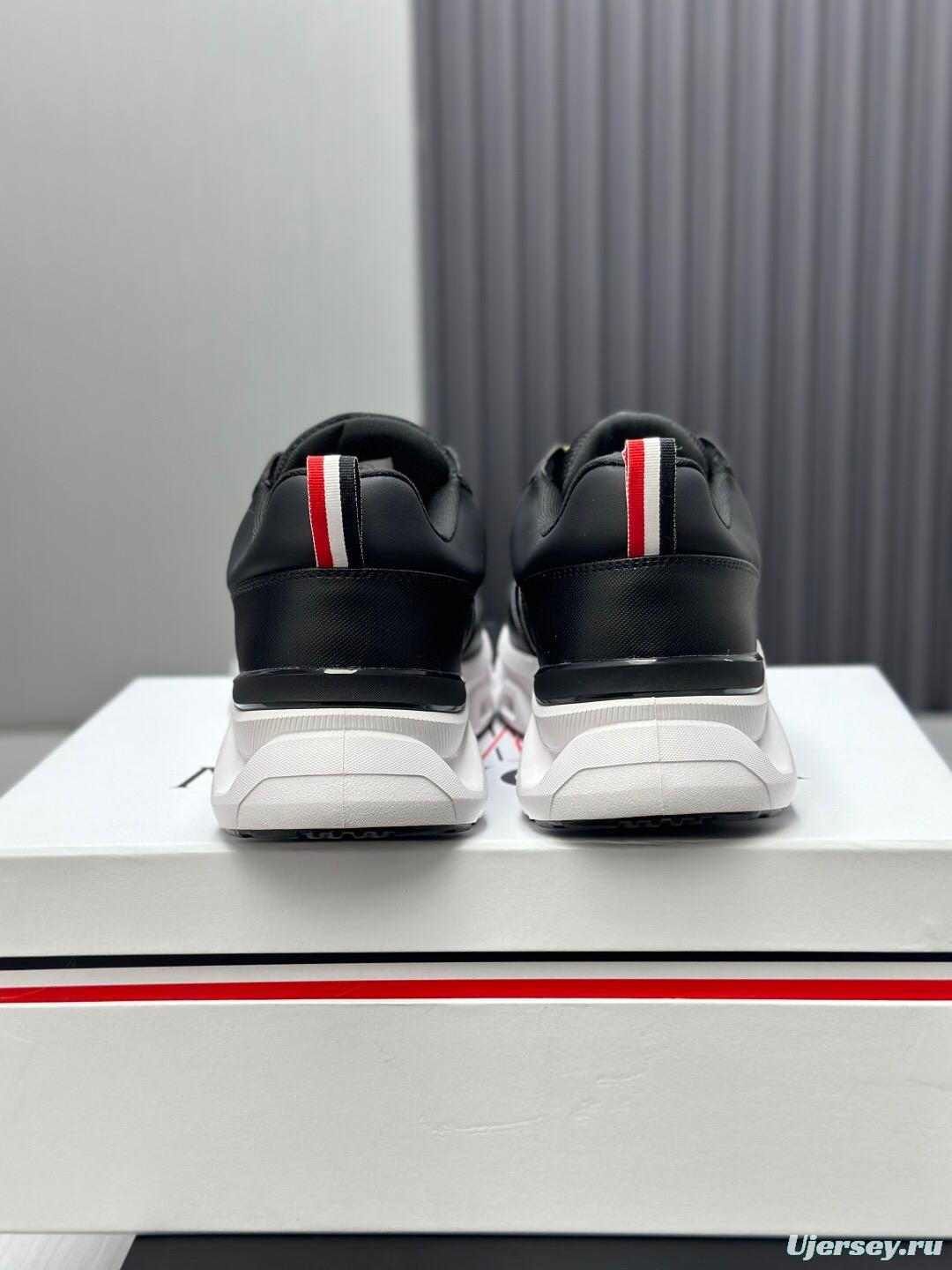 2025 Unisex Moncler Black Cordura Goretex Rubber Trailgrip GTX Trail Running Shoes KFY00390