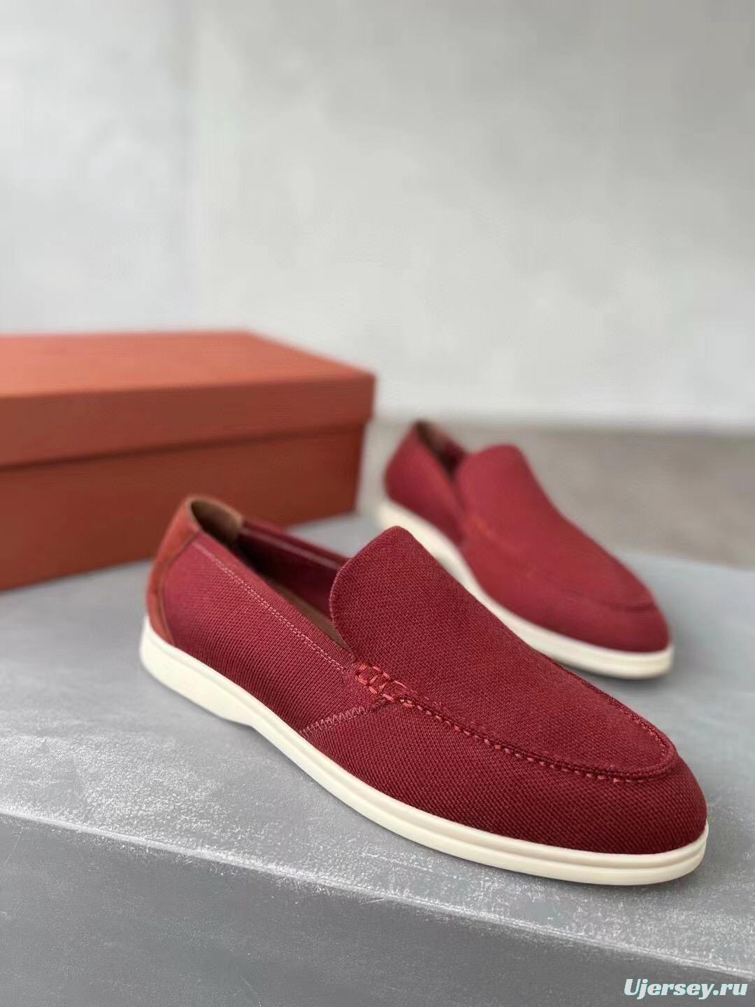 2025 Unisex Le Parmentier Red Wool Blend Loafers AS00280