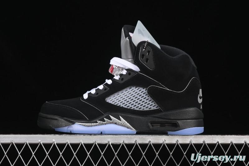 Nike Air Jordan 5 Black Metallic Reimagined Basketball Shoes HF3975-001
