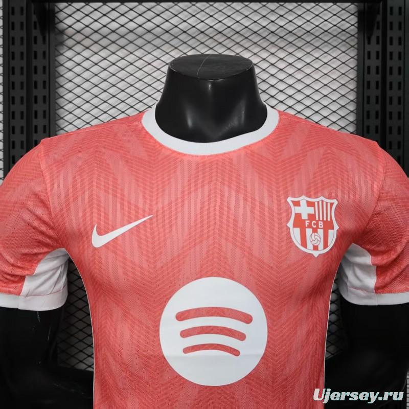 Player Version 25/26 Barcelona Pink with White Trim Jersey