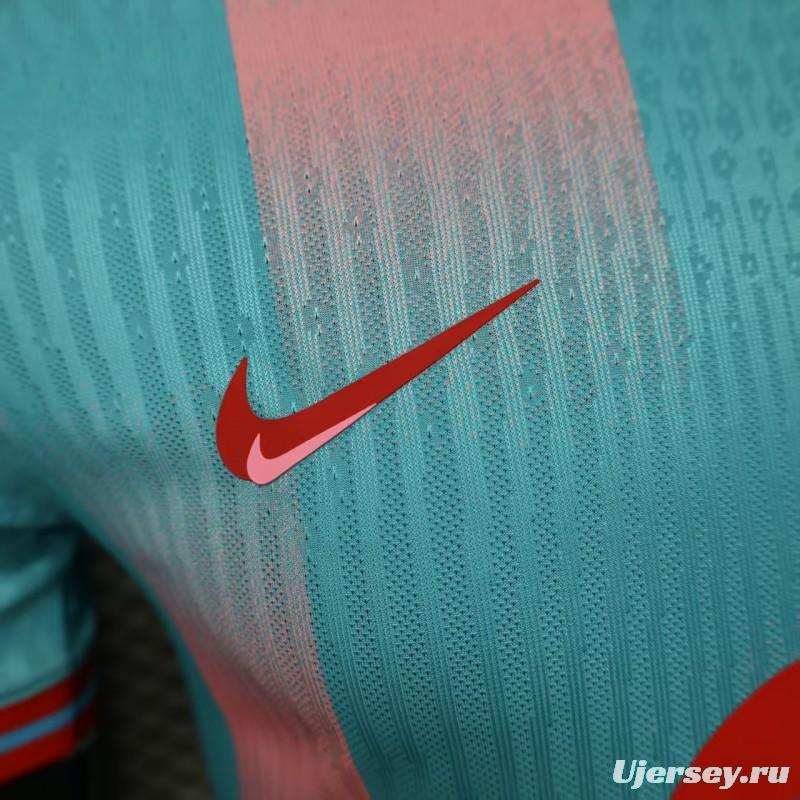 Player Version 25/26 Barcelona Sky Blue with Pink Gradient Stripe Jersey
