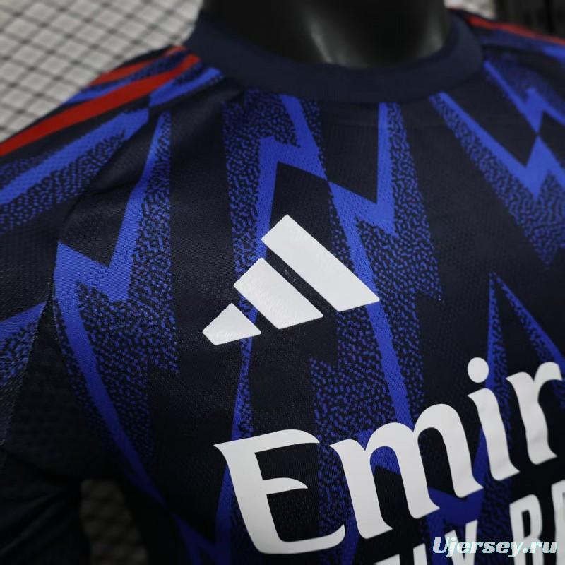 Player Version 25/26 Arsenal Third Blue with Geometric Lightning Pattern Jersey