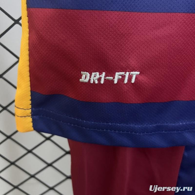 Retro 15/16 Kids Barcelona Home Size 16-28 Jersey