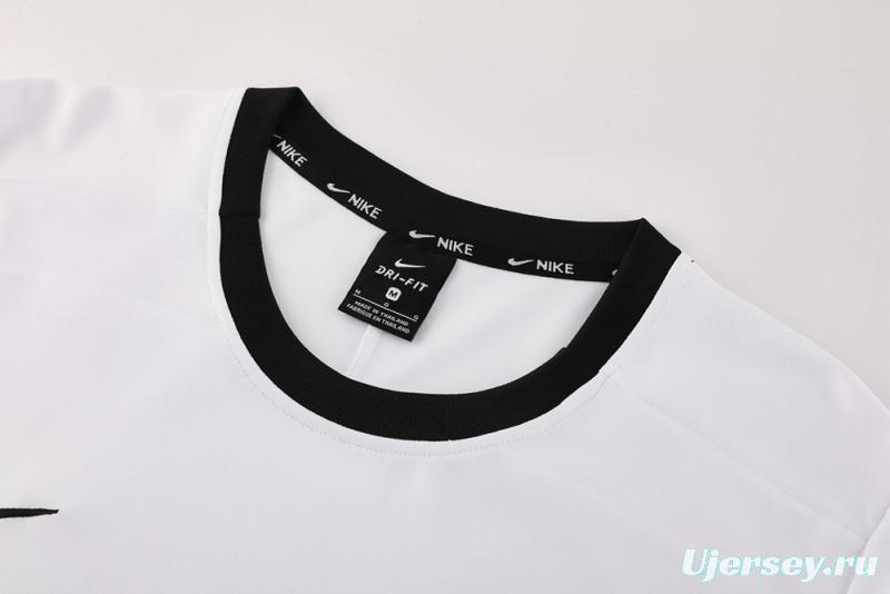 2025 NIKE White Short Sleeve Jersey + Shorts