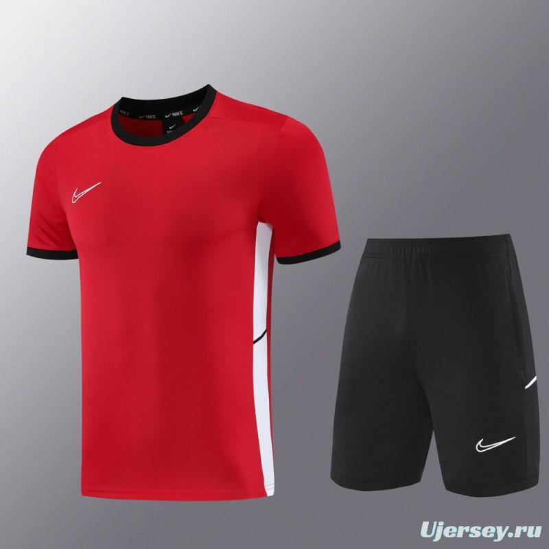 2025 NIKE Red Short Sleeve Jersey + Shorts