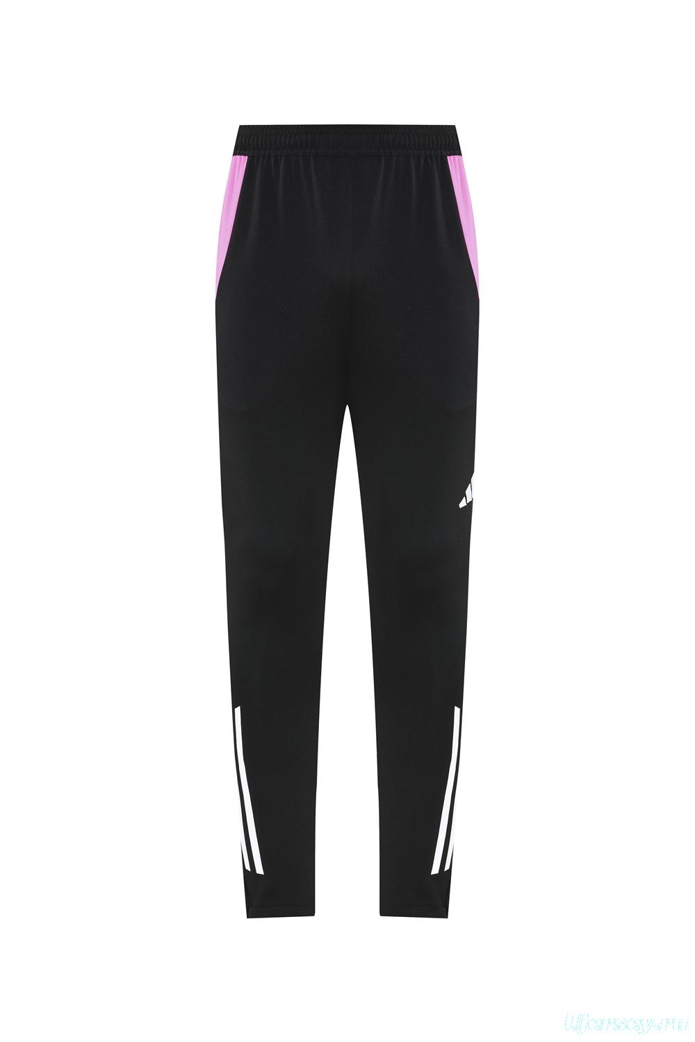 2025 Adidas Orange & Black with Leopard Print Pattern Half Zipper Jacket +Long Pants